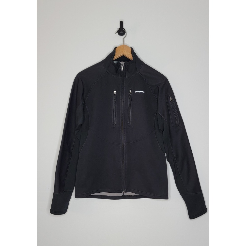 Patagonia Wind Shield Jacket Women's Size Medium Full Zip Black